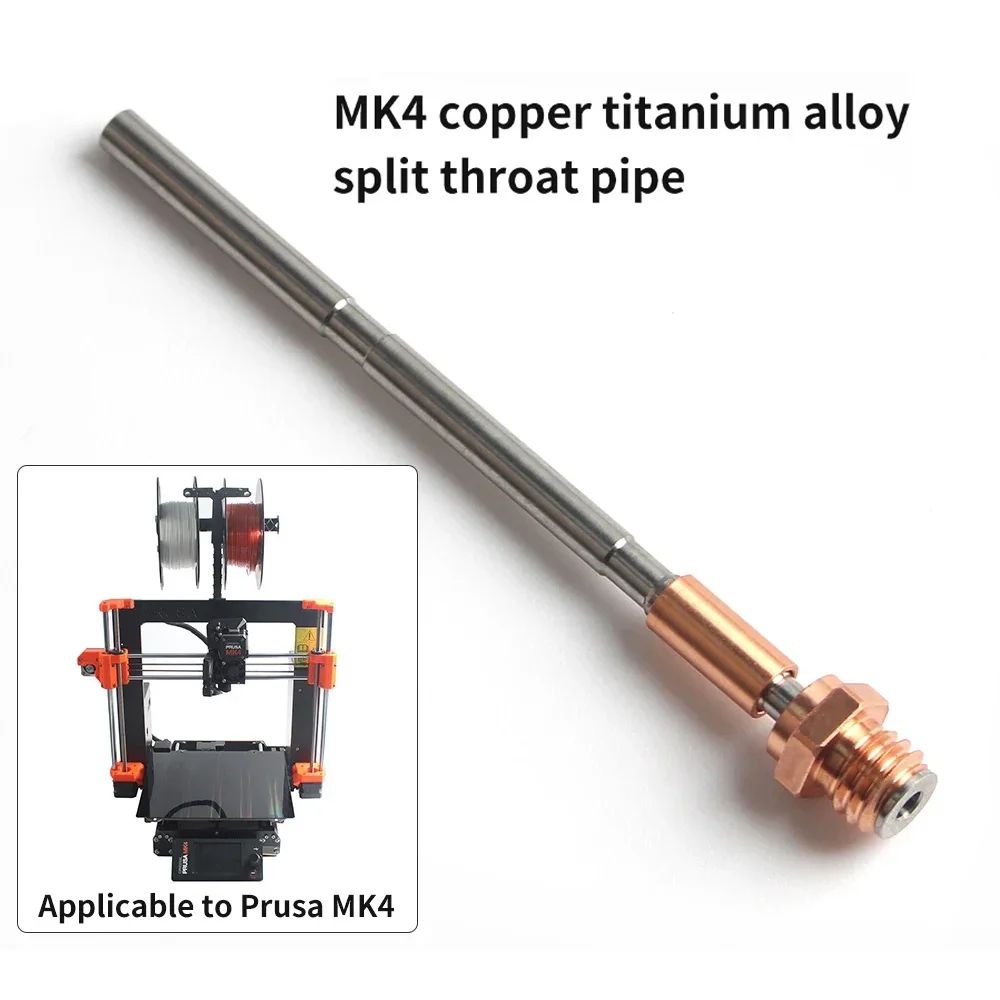 For Prusa MK4/XL Copper Titanium Alloy Throat Hotend Kit High Temperature Resistance and High Speed Printing for Prusa MK4