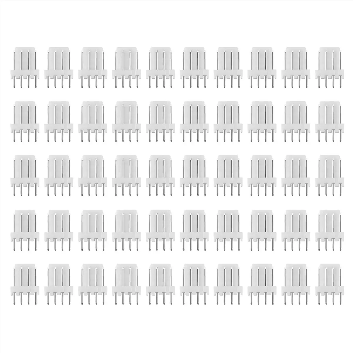 A49T 50Pcs KF2510 Connector 2.54MM Male Pin Header 4Pin Fan Connector for ASIC Miner S9 Z9 Z15 L3+ DR3 T2T A9 A1 A10