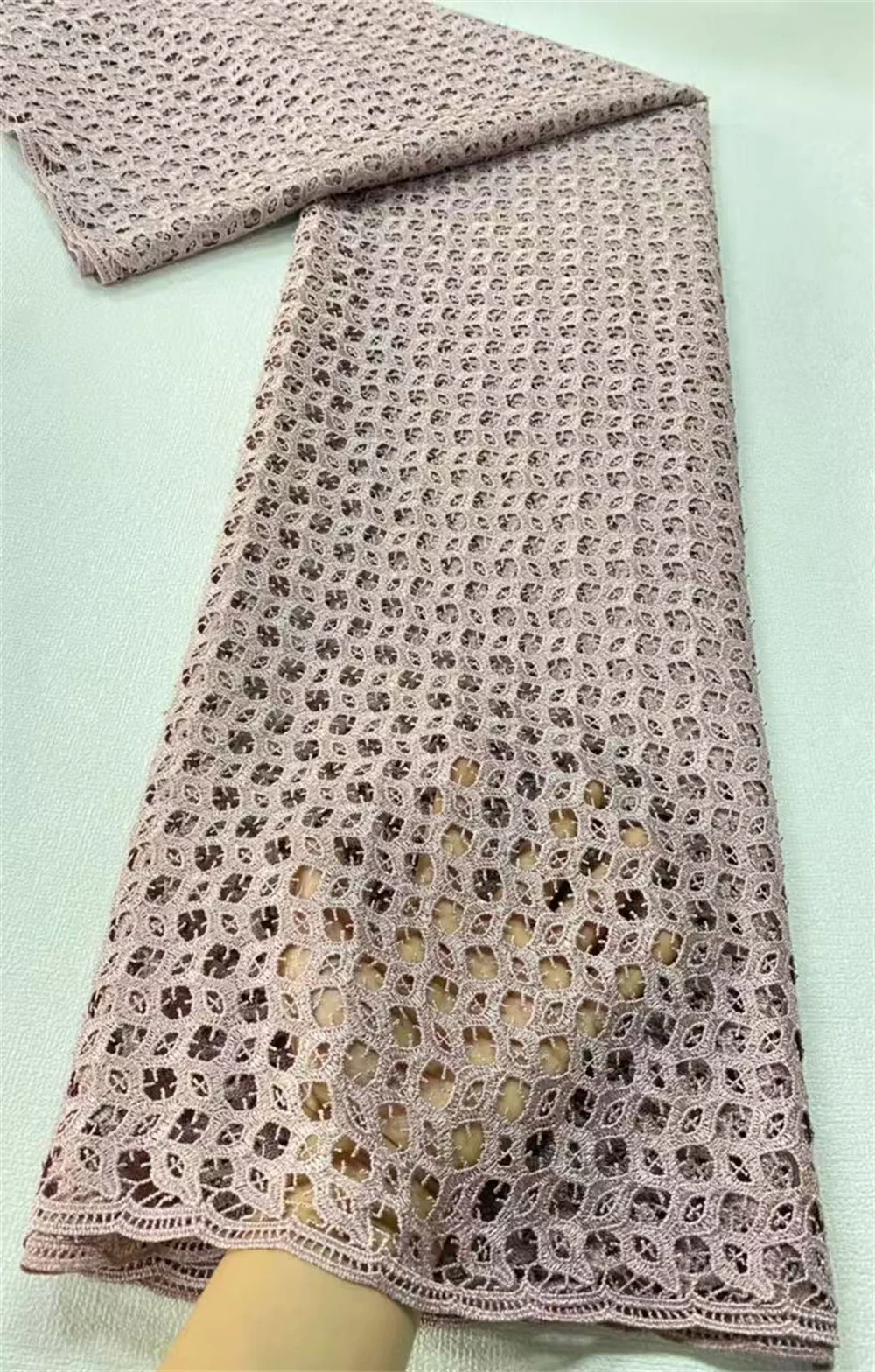 2025，African Nigerian Tulle Lace Fabric,Sequins Embroidery, French Guipure Party Dress Fabric for Sewing, High Quality, 5Yard