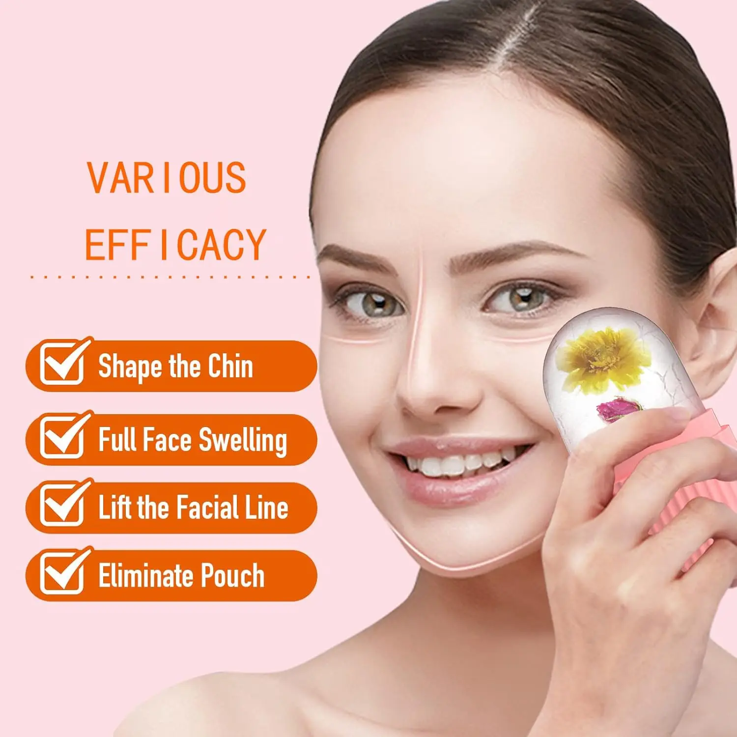 Facial Beauty Ice Lift Ice Cube Tray Face Massager Ice Roller Facial Treatment Reduce Acne Skin Care Tool for Women