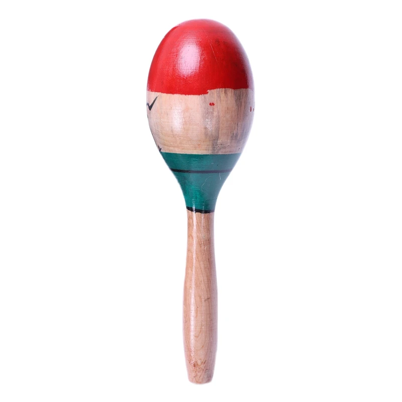 1 Pair Wooden Maracas Durable Large 25Cm Musical Educational Instrument Toy For Children Kids Maraca