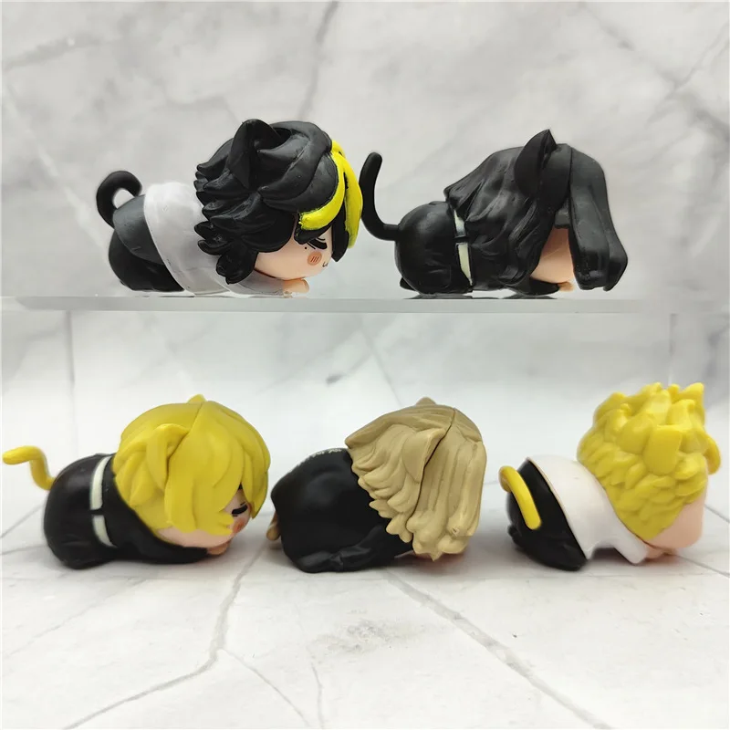 Tokyo Revengers Takemichi Mikey Baji Chifuyu Kazutora Cat Sleep Ver Figure Figurine Anime Model Dolls Ornaments Gift