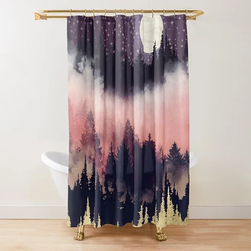 

Занавеска для душа в горах, занавеска для душа «Звездная ночь», занавеска для душа с луной, занавеска для душа «Озерши звезды», природный пейзаж, искусство, занавески для ванной комнаты