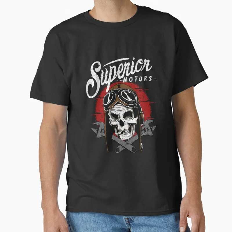 

Superior Motors Funny Ride or die vintage speed race Short-sleeve crewneck T-shirt for motorcycle rider large size Tops