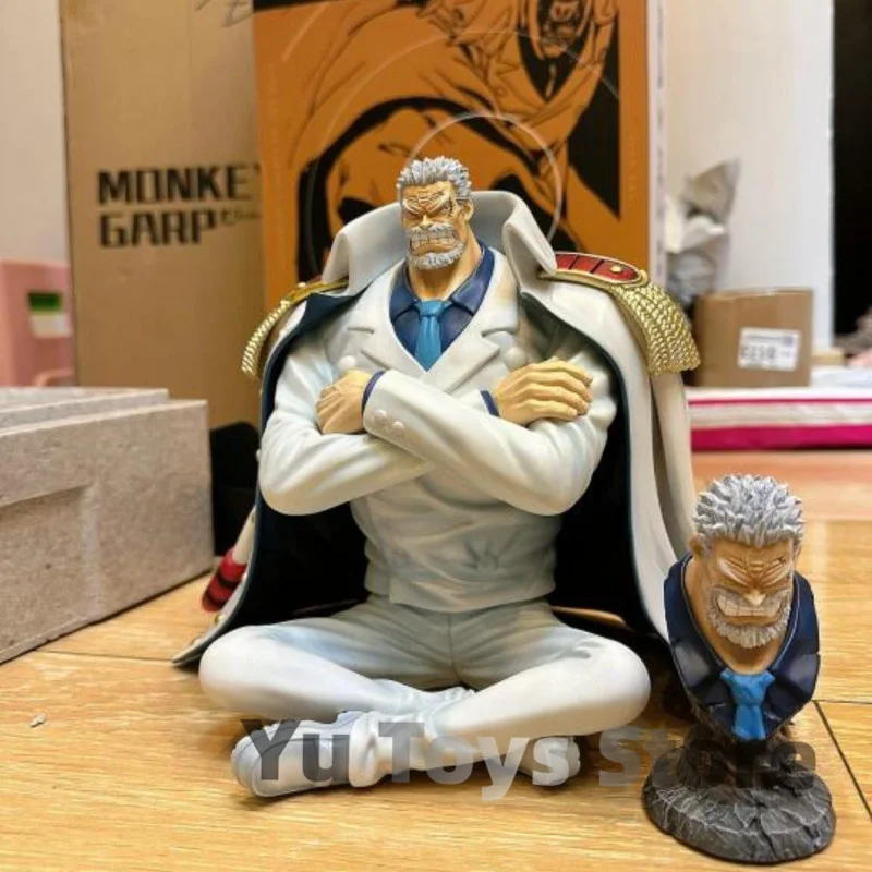 Genuine One Piece Japanese Figure Anan Sitting D.kapu 21cm Double Head Sculpture Collection Edition Sculpture Handmade Model