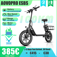 AOVOPRO ESBS/ESBS PRO Adult Electric Scooter 54.6V 22.5AH Large Capacity Battery 100KM Long Range 500W Motor 35KM/H With Seat