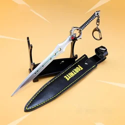 18cm Fortnite Game Peripherals Infinity Blade with Holsters Keychain All Metal Toy Sword Pendant Accessories Gift Children's Toy