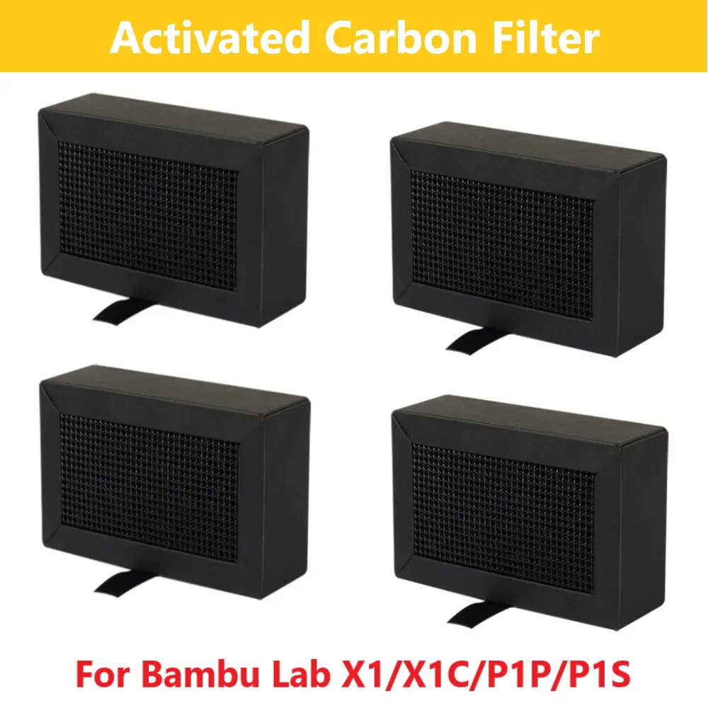 

1-5Pcs For Bambu Lab P1 X1 Activated Carbon Air Filter Purifier Filter Replacement For Bambu Lab X1 X1C P1P P1S 3D Printer Parts