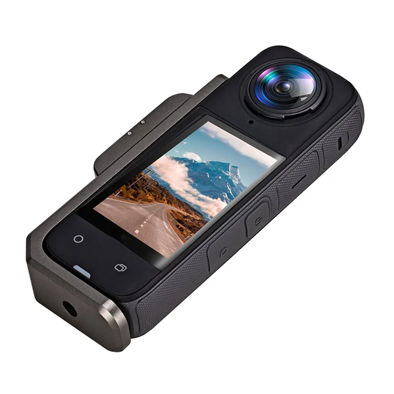 جبل حامل ل Insta360 X4 سبائك الألومنيوم الإطار قوس ل Insta 360X4 عمل منصب الكاميرا حامل تبادل لاطلاق النار الأفقي