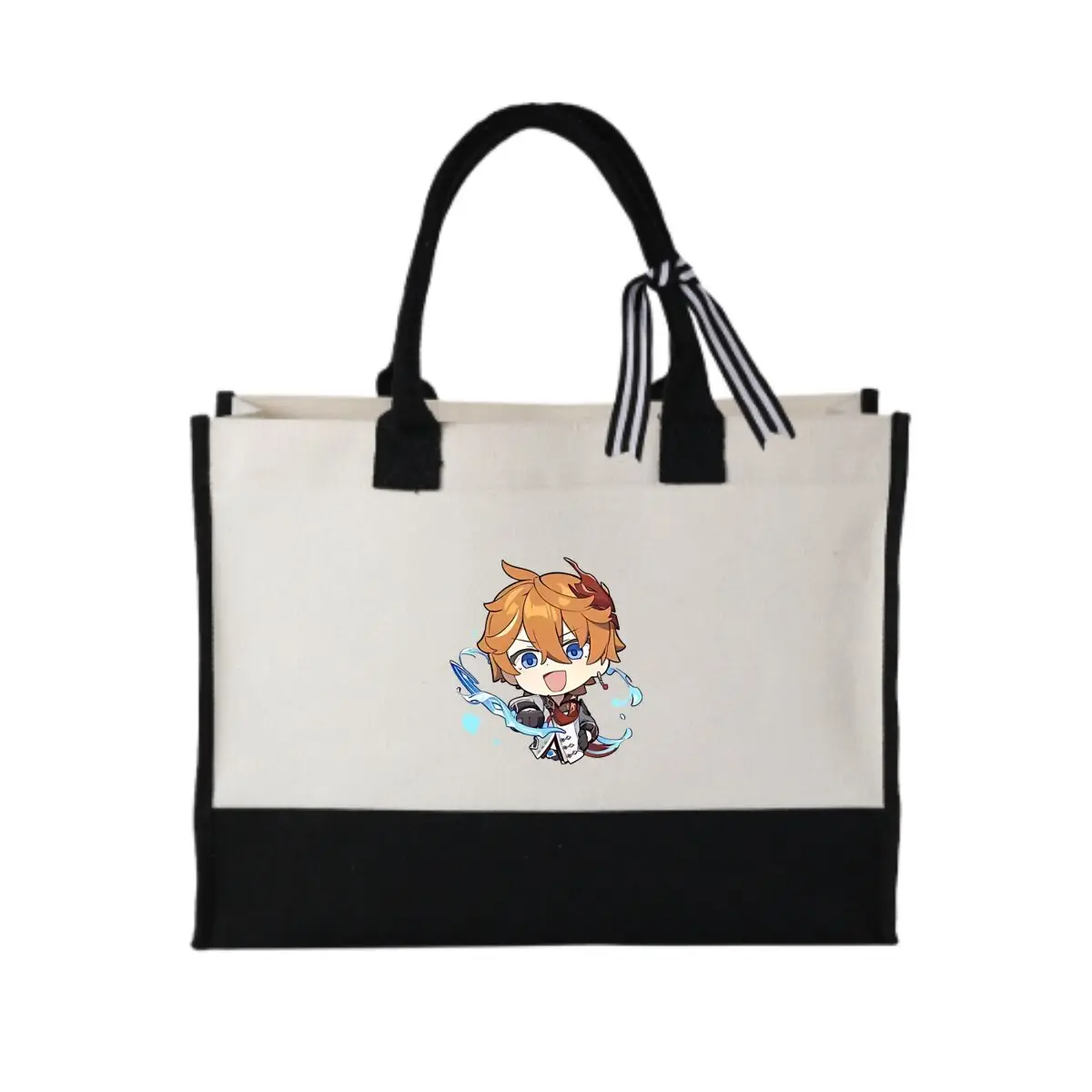 

Chibi Genshin Impact Дизайн персонажей Защита окружающей среды Портативные сумки для хранения 2026 Модные сумки