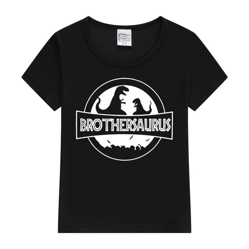 Stylish DAD&MOM&SON&DAUGHTER Matching T-shirts Casual Dinosaur Print Short Sleeve Breathable Family Shirts Matching Shirt