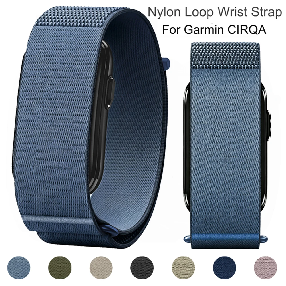 Premium Nylon Loop Wristband/Armband for Garmin CIRQA Smart Band Lightweight Breathable Adjustable Strap for Garmin CIRQA Bands