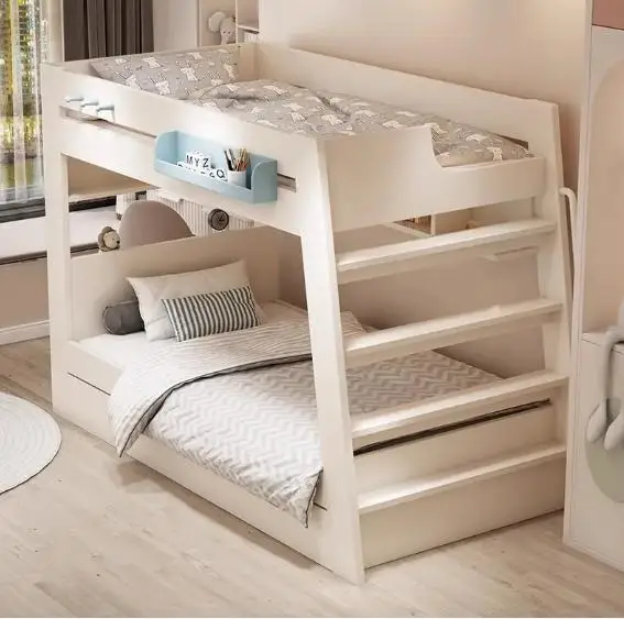 

Simple Small Size Children's Bed Double Layer Boy Girl Canopy Bed