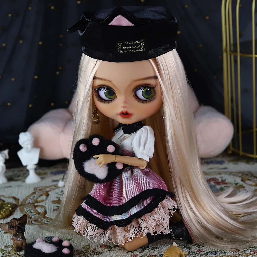 ICY DBS Blyth 1/6 Doll Set Doll Long Eyelash Sleep Doll Tan Skin Hand Painted Set Gift Toy SD