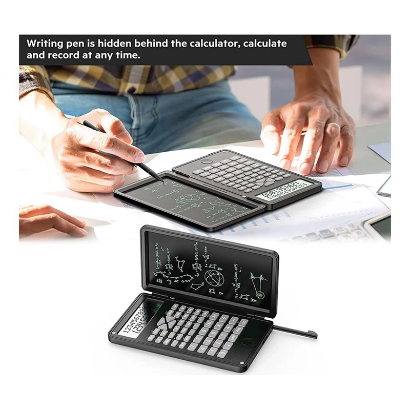 Calculator, Scientific Calculators 12-Digit Calculator Writing Tablet, Foldable Financial Calculator,For School Office