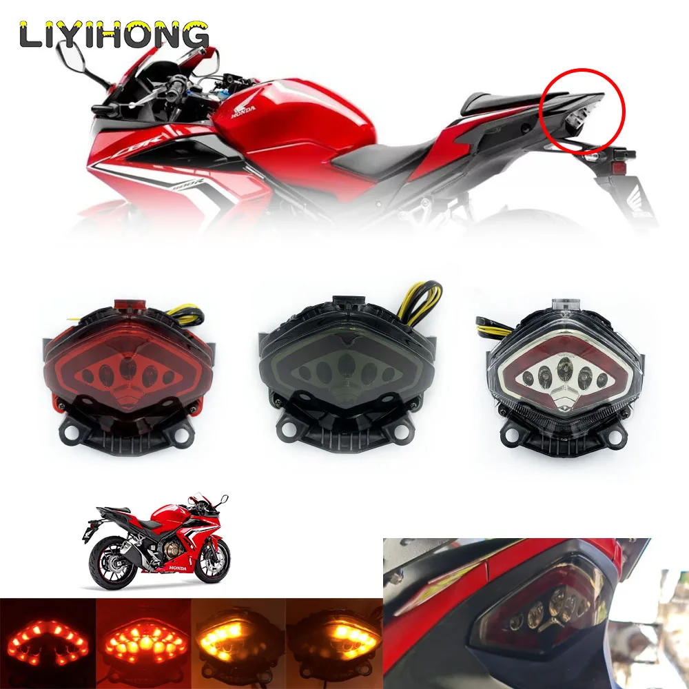 

LED Tail Brake Light Turn Signal For HONDA CB500F CBR500R CB500X CB400X CBR400R 2013-2015 Motorcycle Integrated Blinker Lamp