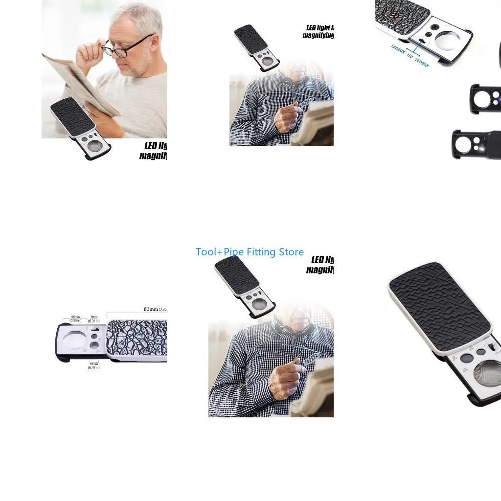 F92B Foldable Optical Glass Lens For Jewelry Stamps Electronics Reading