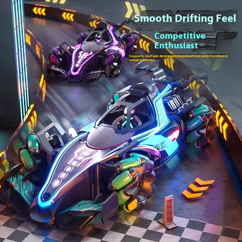 Children'S Remote Control Car F1 Spray 2.4g Remote Control Car Gesture Induction Racing Stunt Drift 4wd Children'S Birthday Gift