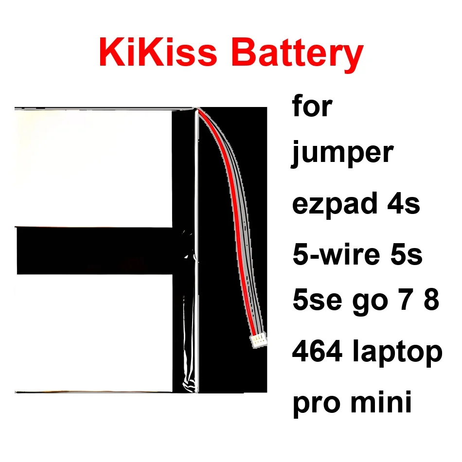 

Аккумулятор для ноутбука с длительным сроком службы 381131275Lines EZPAD8 2500-8500 мАч для Jumper Ezpad 4S 5-Wire 5S 5SE GO 7 8 464 Pro Mini