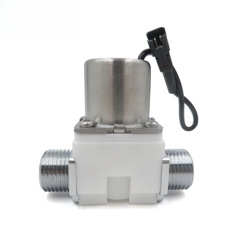 3.6V-6V Mini Bistable Pulse Solenoid Valve 1/2 Thread Urinal Shower Water Circuit Control Fitting  2pcs