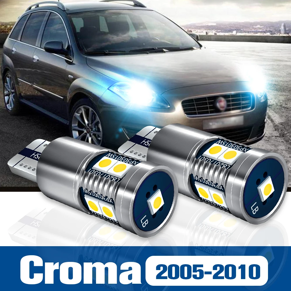 

2pcs LED Clearance Light Bulb Parking Lamp Accessories Canbus For Fiat Croma 2005 2006 2007 2008 2009 2010