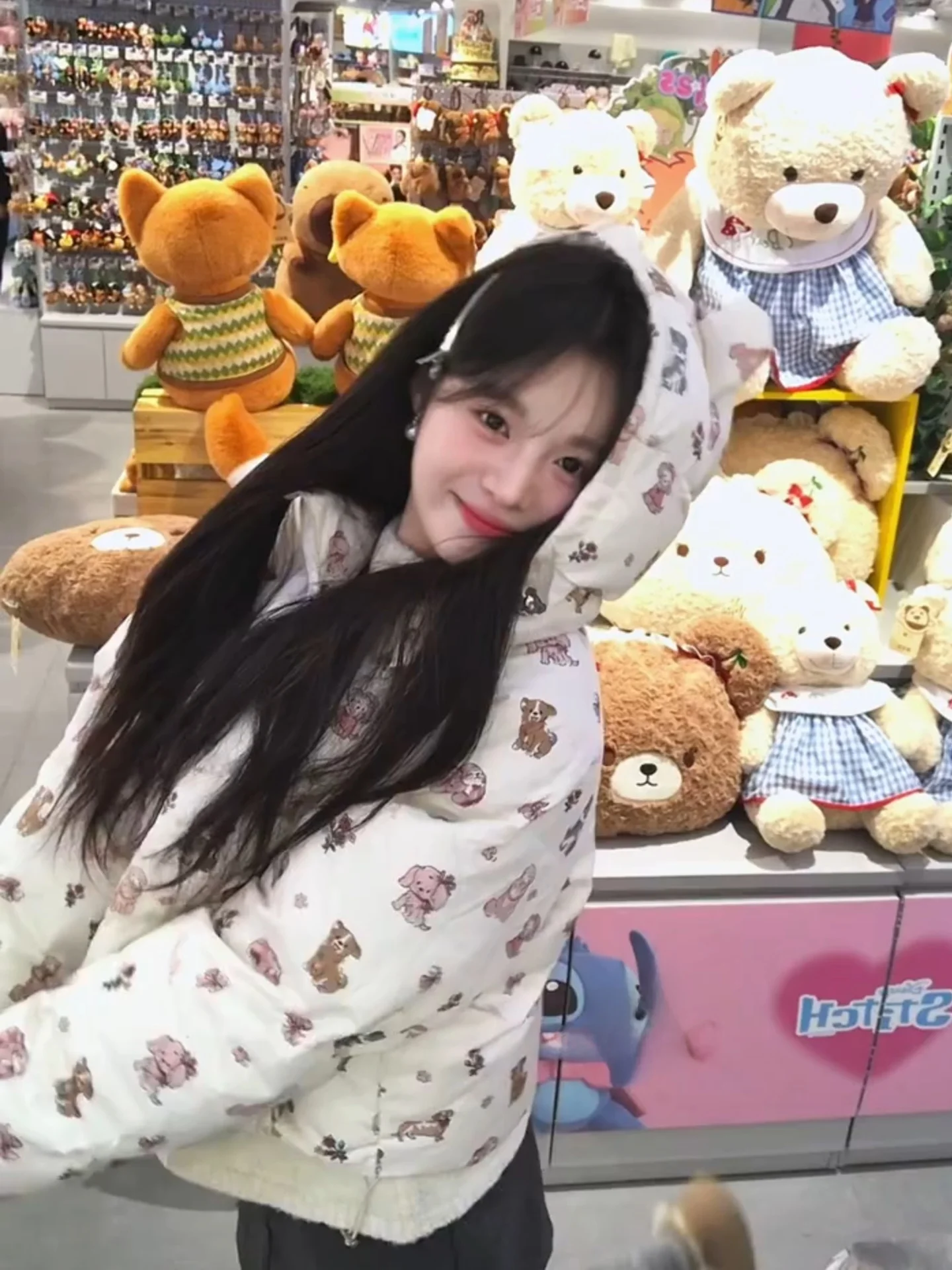 

Теплая хлопковая женская зимняя куртка с капюшоном и принтом собаки, повседневная, универсальная, утепленная, с длинными рукавами, на молнии