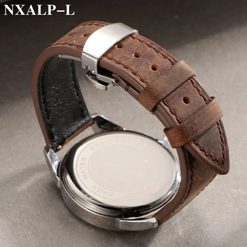 Винтажный ремешок для часов из натуральной яловой кожи с пряжкой-бабочкой, ремешок из телячьей кожи для Omega для умных часов Seiko, браслет 18/19/20/21/22/24 мм