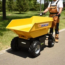 Ergonomischer Handwagen mit Rädern und Automatischer Kippfunktion für Industrielle Transporte – Detail 7