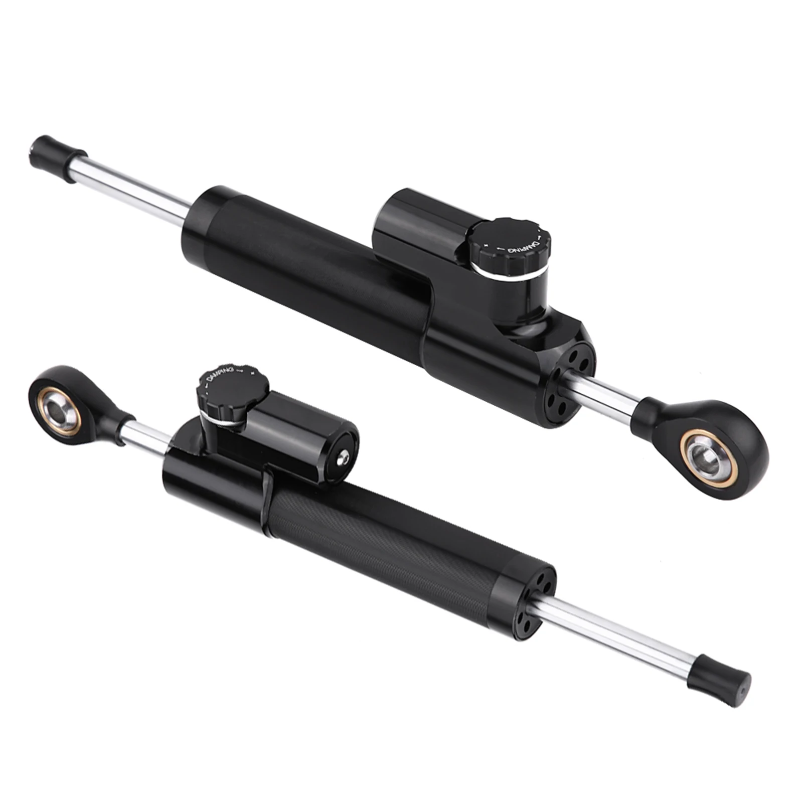 Aluminum Motorcycle Steering Damper, Speed-Sensitive Damping System, Universal Fit, Easy Install - Enhance Control & Reduce Fati