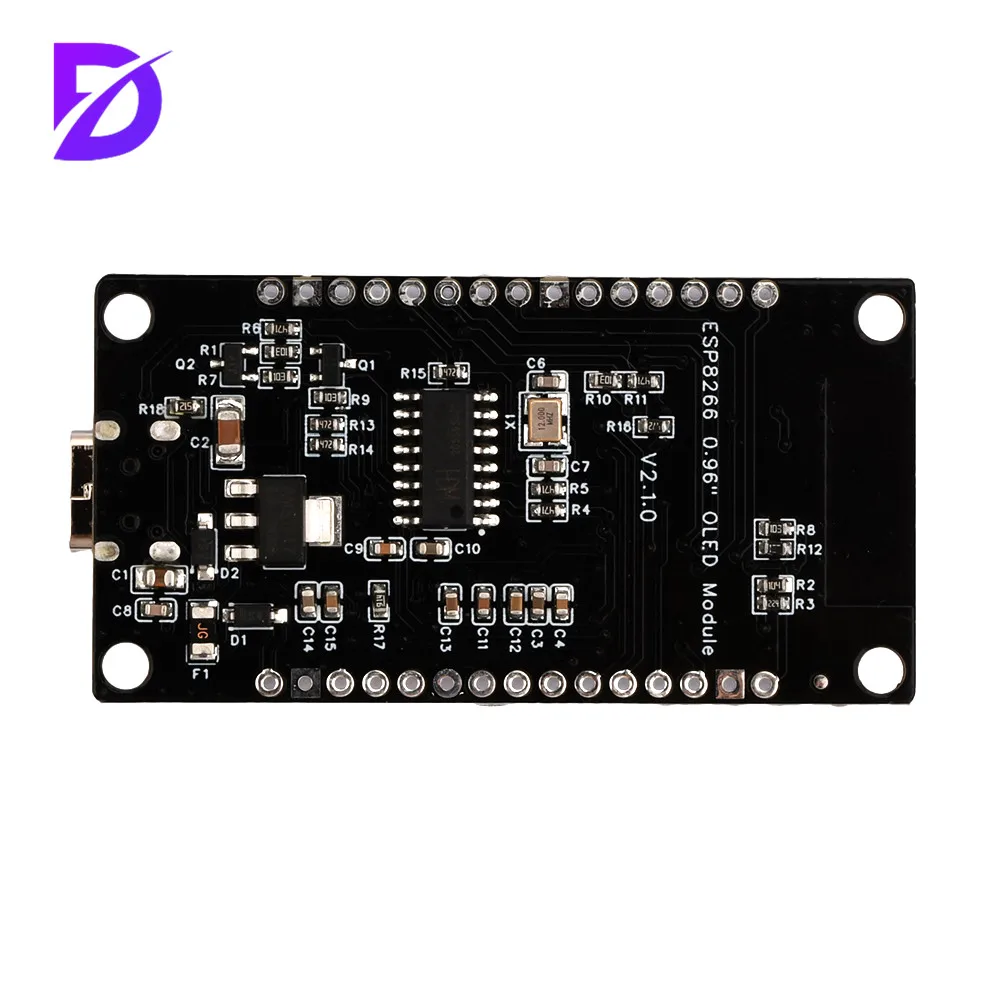 NodeMCU ESP8266 Development Board with 0.96 Inch OLED Display CH340 Driver Module for Arduino IDE/Micropython Programming