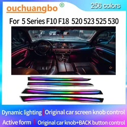 Ouchuangbo LED Ambient Light For 5 series F10 F11 F18 518d 520d 523i 525d 528i 530i 535i RHD Atmosphere Lamp backlight ambiente