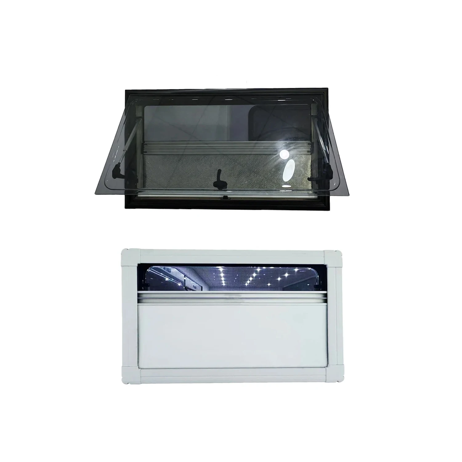 900x500mm Camper Caravan Windows With Aluminum Frame Double-glazing Acrylic Glass For Travel Trailer Ventilation Windows