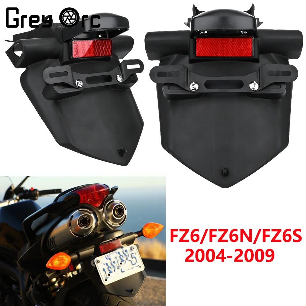 Motorcycle Rear Mudboard For Yamaha FZ6/FZ6N/FZ6S/FZ6SA 2004 2005 2006 2007 2008 2009 Accessories License Plate Fixing Bracket