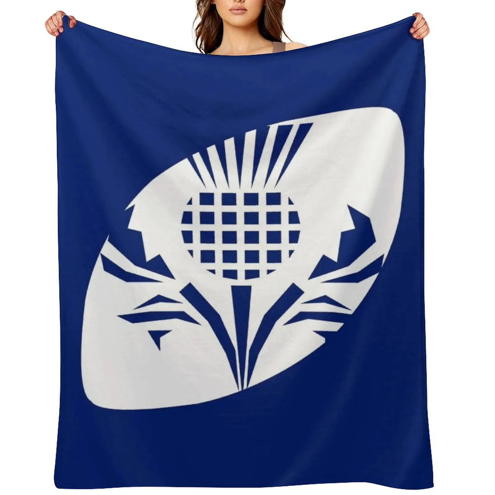 

Rugby Scotland Throw Blanket Furry Soft Plaid Stuffeds Comforter Blankets