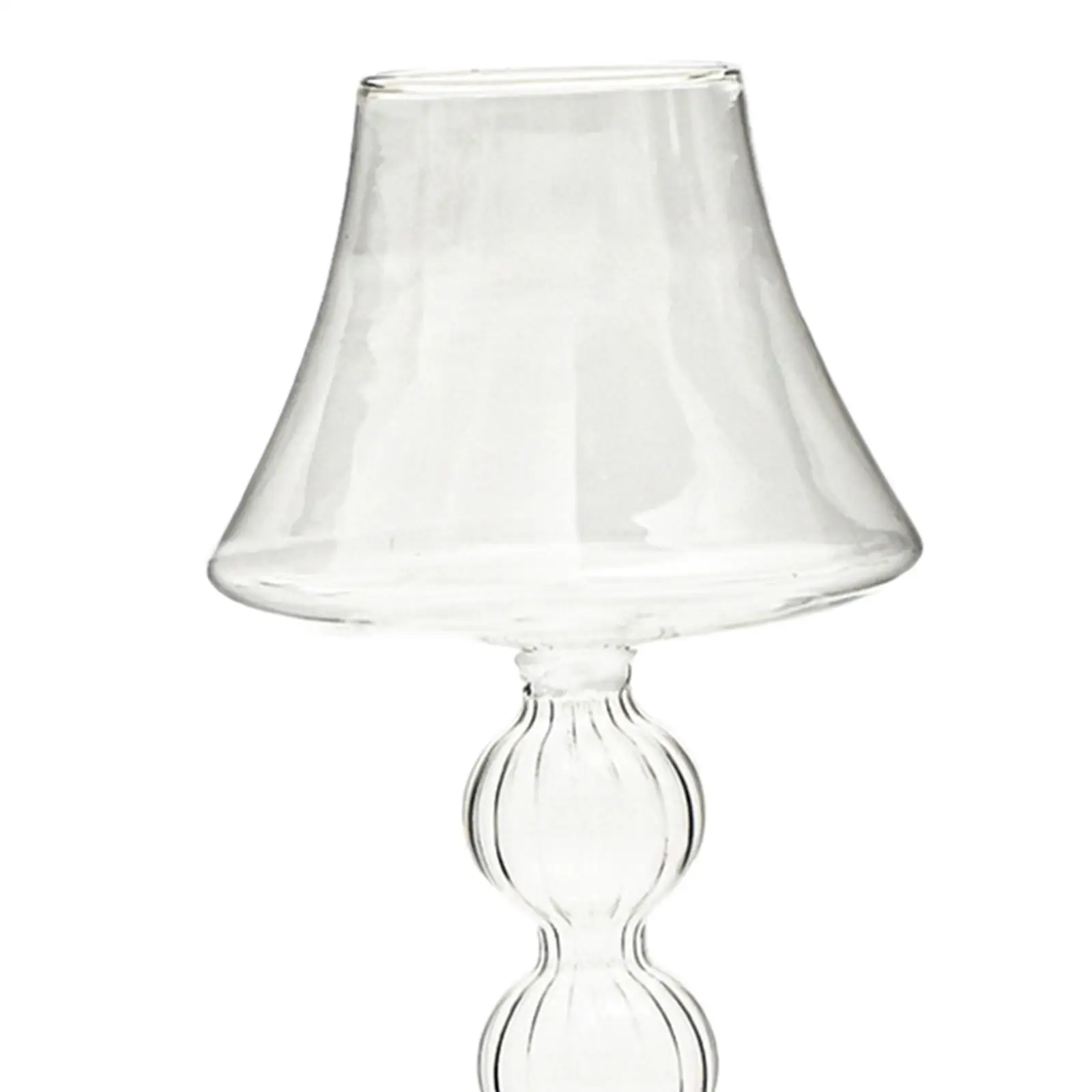 Glass Candle Holder Decorative Candle Stick Holder for Tabletop Banquet image 5