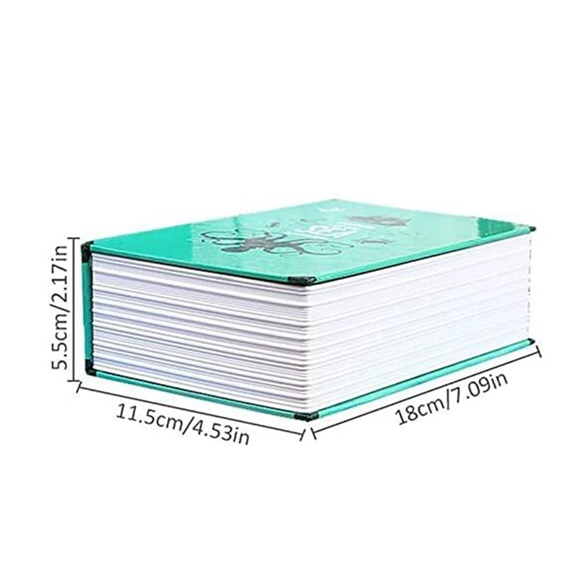 صندوق تخزين آمن للكتاب ، آمن مع 3 قفل الجمع الرقمي ، صندوق سري آمن مضاد للسرقة