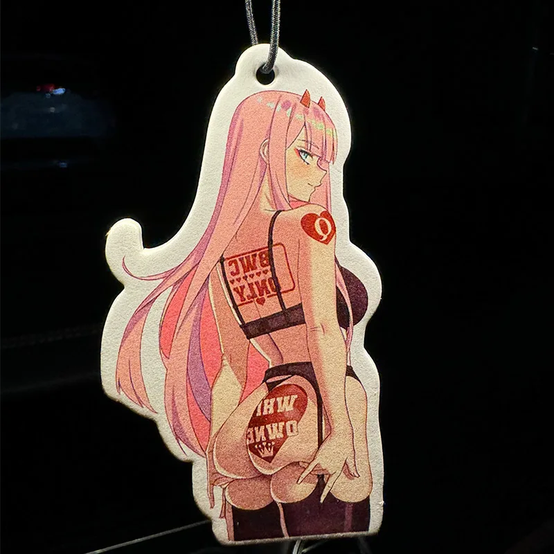 Pink hair sexy women car incense car perfume perfume lasting stay fragrance pendant out of the wind mouth perfume bag