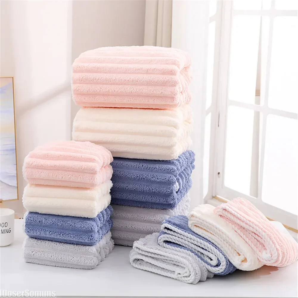 3pcs Thickened Cotton Towels for Adult Child Super Absorbent Soft Comfortable Face Washing Towel Set Not Easy To Shed