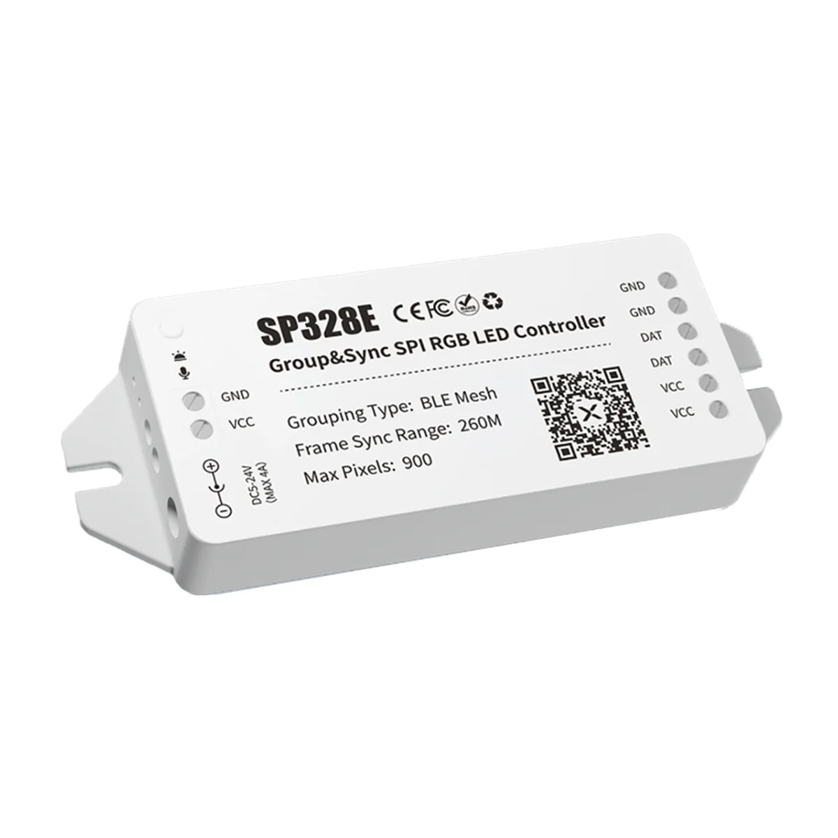 

НОВЫЙ SP328E SPI светодиодный контроллер с Mesh Bluetooth APP беспроводной усилитель сигнала синхронизация для адресного диммера RGB
