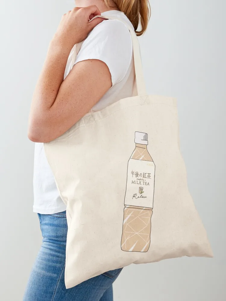 

Milk Tea Soft Drink Tote Bag handbag ecological bags Women's shopper bag reusable grocery bags