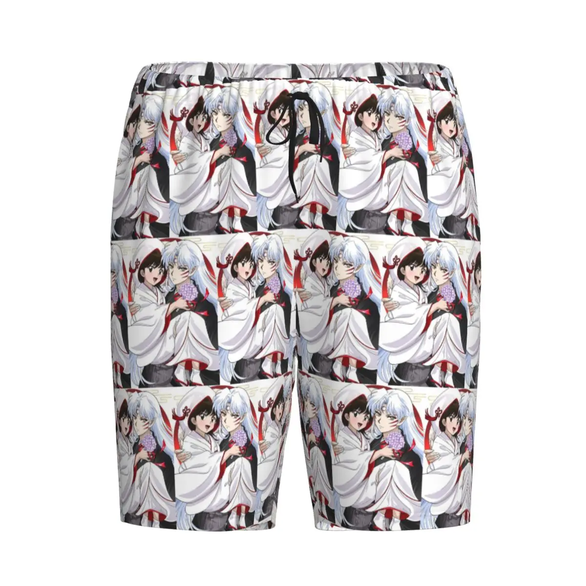 

Мужские пижамные шорты/брюки для сна и отдыха в стиле манга-кимоно с принтом Инуяша и Сессёмару