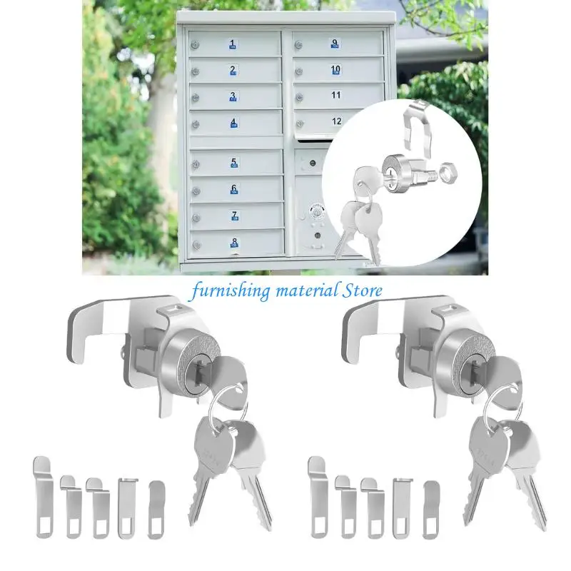 

Y5GD Easy Installs Mailbox Security Lock with 6 Customizable Tumblers & Spare