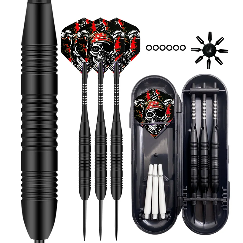 

3pcs Professional 23g Steel Tip Darts with Aluminum Shaft PET Flight Electrophoresis Needle Tip Dart for Precision Throwing