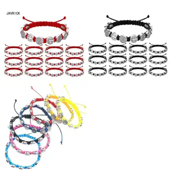 12 조각 세인트 베네딕트기도 팔찌 조정 가능한 기독교 상징 Handchains 매일 착용을위한 영감 보석 D0LC Best5 12 조각 세인트 베네딕트기도 팔찌 조정 가능한 기독교 상징 Handchains 매일 착용을위한 영감 보석 D0LC Best5