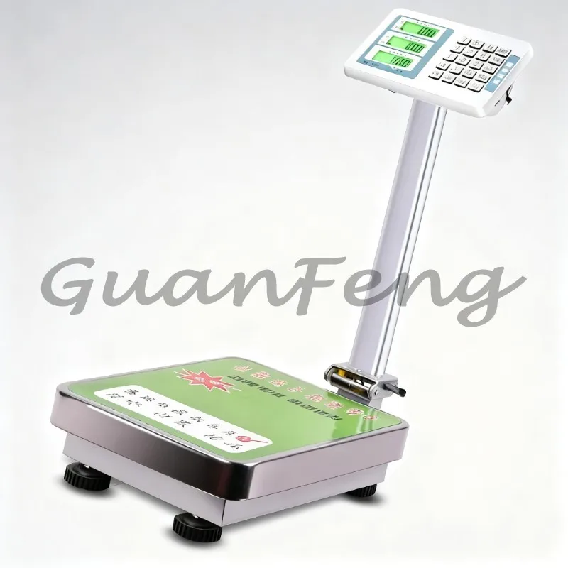 100KG 150KG 300KG Waterproof Electronic Scale, Digital Platform Retail Store Warehouse Industrial Weighing Scale