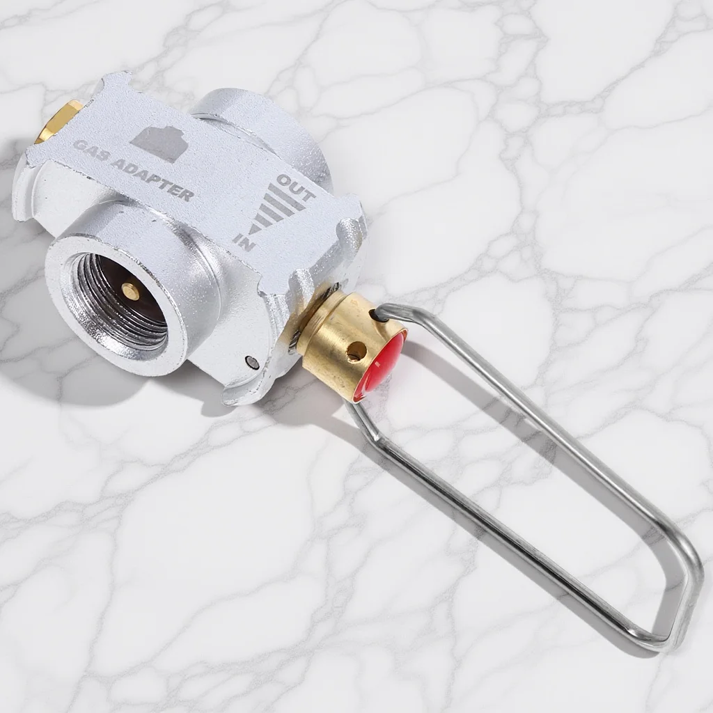 

Flat Canister Adapter Valve Propane Tank Refill Gas Converter Outdoor Camping Stove Fuel Transfer Isobutane Refill Adapter