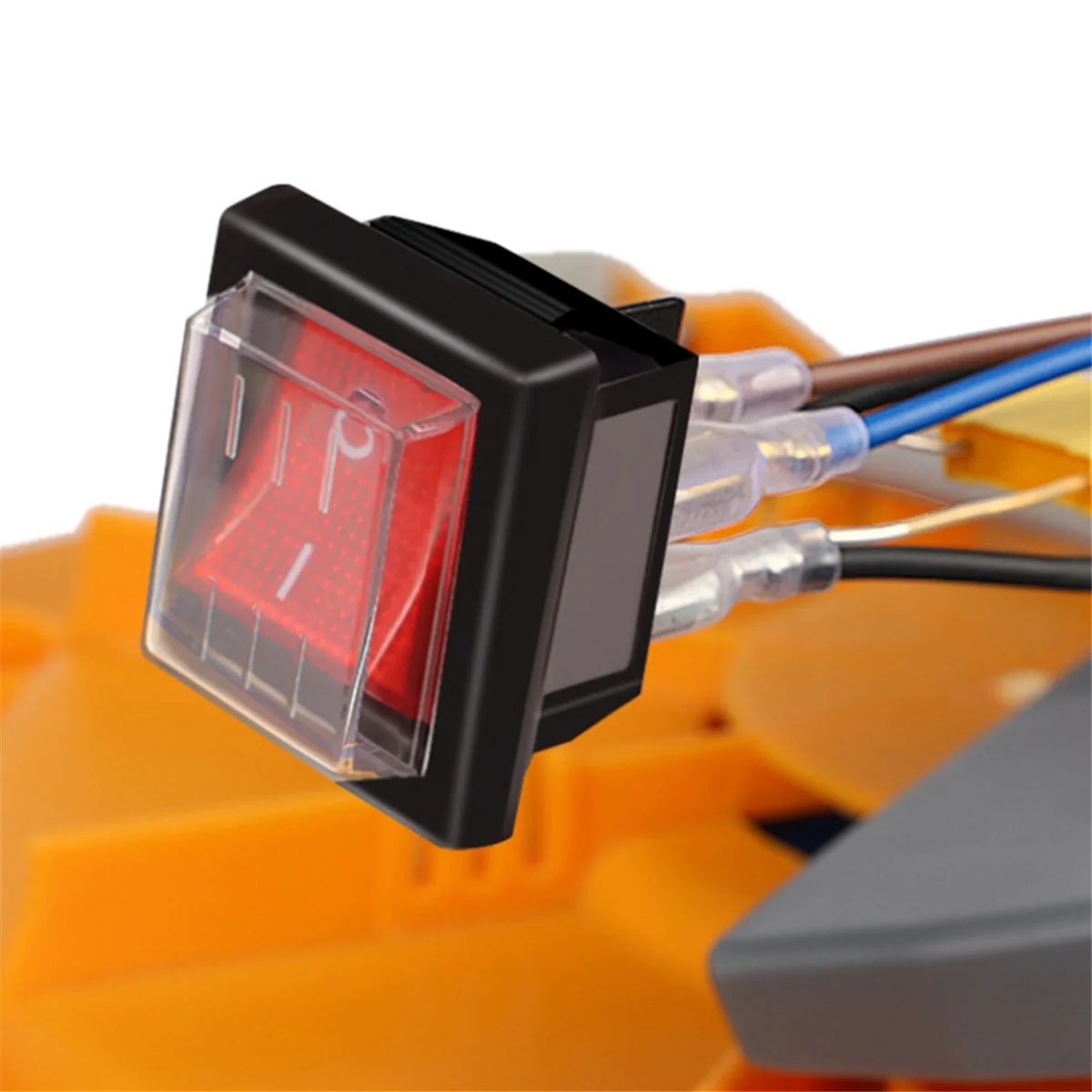 High-end 1PC 36X29Mm SPST 4 Pin Waterproof Boat Rocker Switch for Industrial Vacuum Cleaners with Waterproof Cover