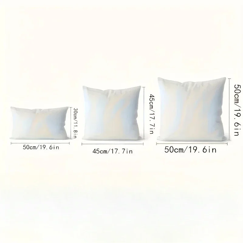 1pc solid color elastic waterproof pillowcase, sofa office lumbar support cover, without pillow core