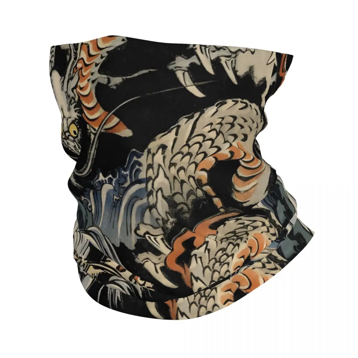 Utagawa Kuniyoshi - Dragons Pillow Headband Neck Cycling Tube Scarf Bandana Gaiter All Seasons Unisex