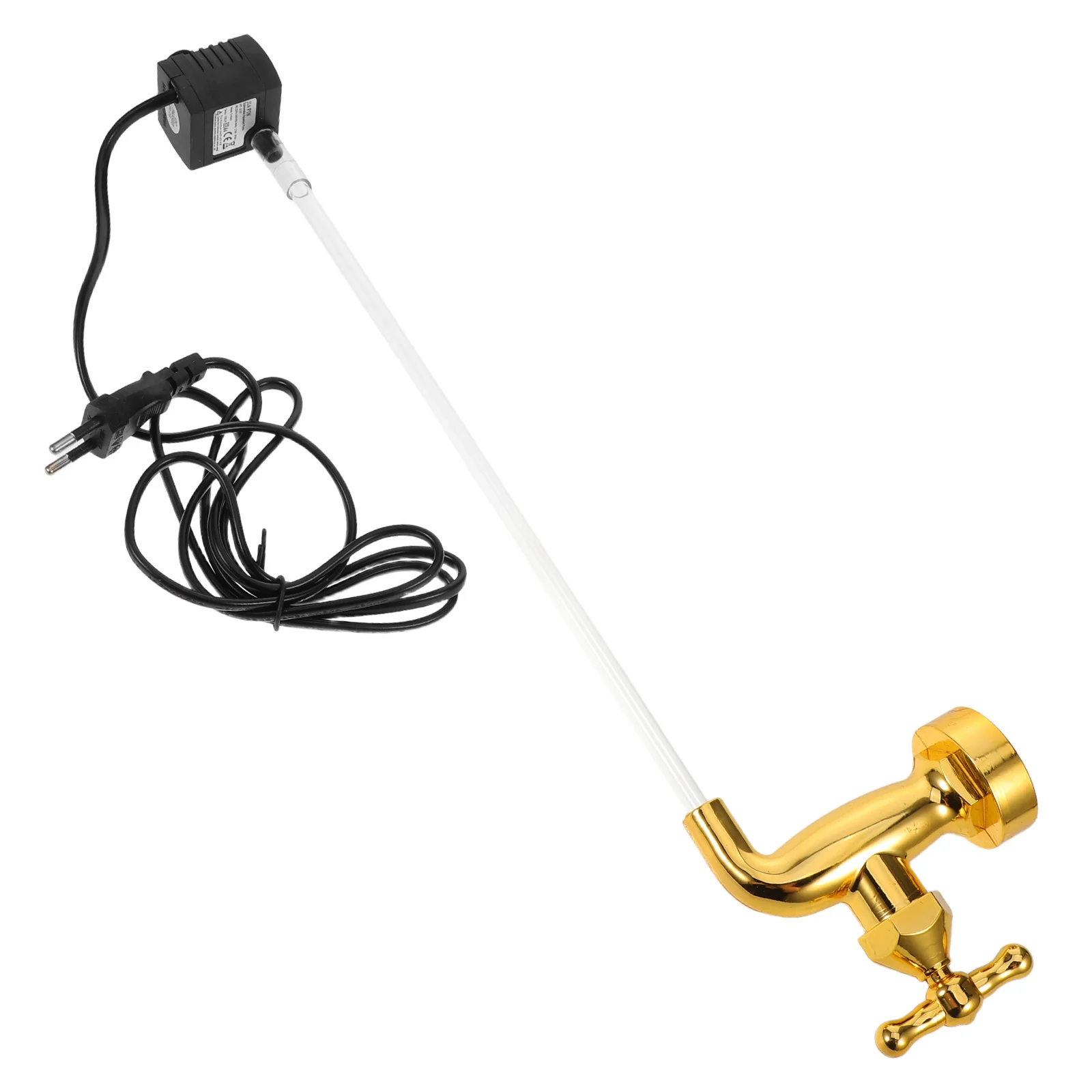 

Hanging Faucet Ornaments Decor Fountain Spout Head Water Dispenser Golden Invisible
